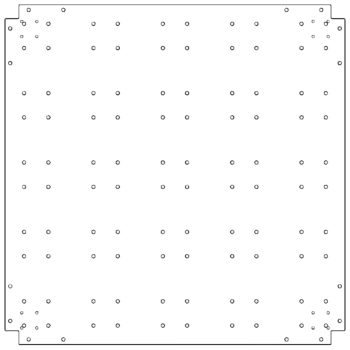 Pocinčana čelična donja ploča - 100 x 100 cm