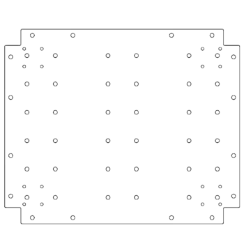 Pocinčana čelična donja ploča - 50 x 60 cm