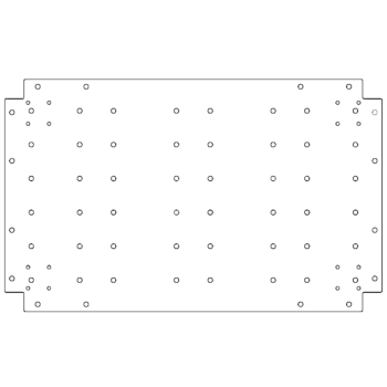 Pocinčana čelična donja ploča - 50 x 80 cm