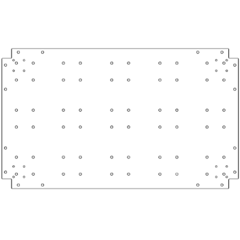 Pocinčana čelična donja ploča - 60 x 100 cm