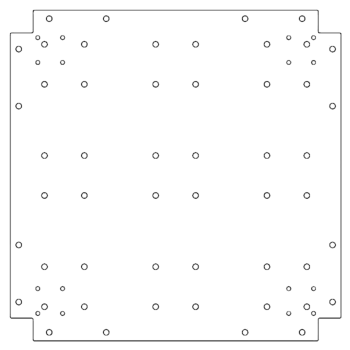 Pocinčana čelična donja ploča - 60 x 60 cm