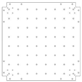 Pocinčana čelična donja ploča - 70 x 70 cm