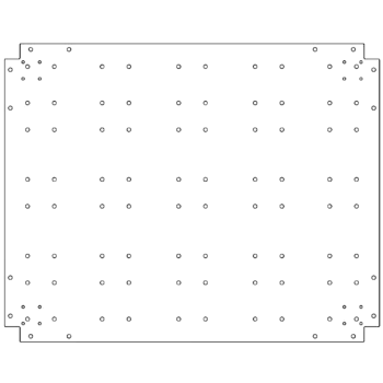 Pocinčana čelična donja ploča - 80 x 100 cm