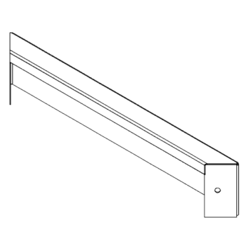Corten čelik tegla za cvijeće - Panel - 10 x 50 cm