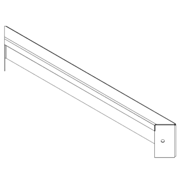 Čelična tegla za cvijeće - Panel - 10 x 60 cm - RAL7016 mat (antracit siva)