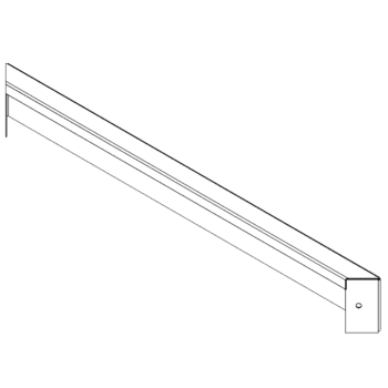 Corten čelik tegla za cvijeće - Panel - 10 x 80 cm
