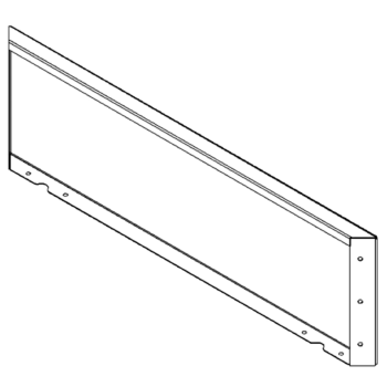 Čelična tegla za cvijeće - Panel - 30 x 100 cm - RAL7016 mat (antracit siva)
