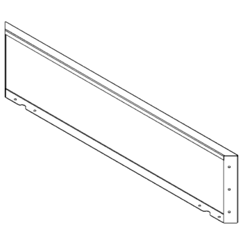 Čelična tegla za cvijeće - Panel - 30 x 120 cm - RAL7016 mat (antracit siva)