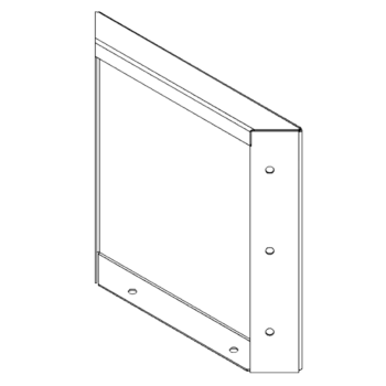 Čelična tegla za cvijeće - Panel - 30 x 30 cm - RAL7016 mat (antracit siva)
