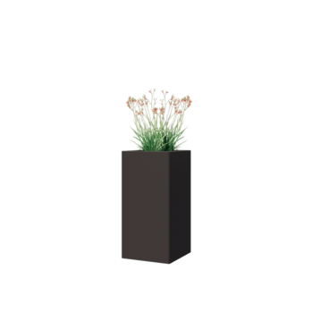 Čelična tegla za cvijeće - Kvadrat - 30 x 30 x 60 cm - Druga RAL boja - S donjom pločom