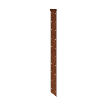 Corten čelik tegla za cvijeće - Kutni element 180° - 100 cm