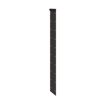 Čelična tegla za cvijeće - Kutni element 180° - 100 cm - RAL7016 mat (antracit siva)