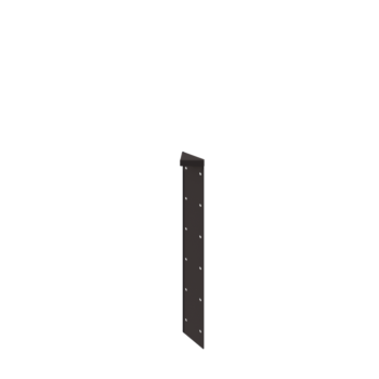Čelična tegla za cvijeće - Kutni element 180° - 60 cm - RAL7016 mat (antracit siva)