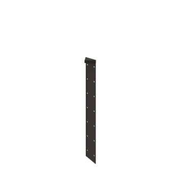 Čelična tegla za cvijeće - Kutni element 180° - 70 cm - RAL7016 mat (antracit siva)