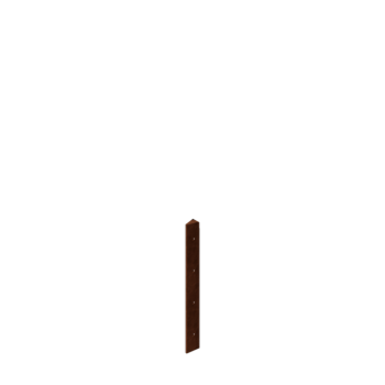 Corten čelik tegla za cvijeće - Kutni element 30° - 40 cm