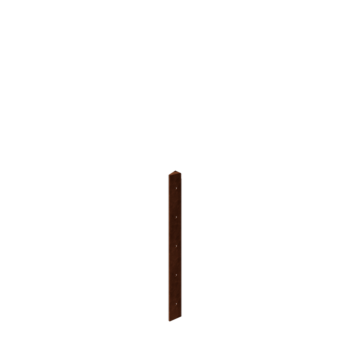 Corten čelik tegla za cvijeće - Kutni element 30° - 50 cm