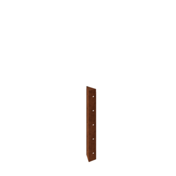 Corten čelik tegla za cvijeće - Kutni element 90° - 50 cm