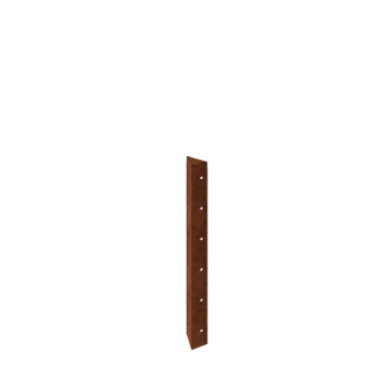 Corten čelik tegla za cvijeće - Kutni element 90° - 60 cm