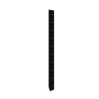 Čelična tegla za cvijeće - Kutni element 90° - 100 cm - RAL9005 mat (crna)