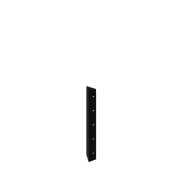 Čelična tegla za cvijeće - Kutni element 90° - 50 cm - RAL9005 mat (crna)
