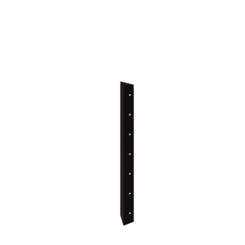 Čelična tegla za cvijeće - Kutni element 90° - 70 cm - RAL9005 mat (crna)