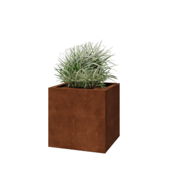 Zavarena corten čelična tegla za cvijeće Montana 60 x 60 x 60 cm