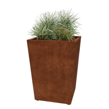Zavarena corten čelična tegla za cvijeće Konus 80 x 80 x 100 cm