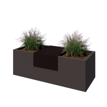 Čelične platforme za tegle za cvijeće - 40 x 51 x 20 cm - Bronze