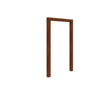 Pergola od corten čelika - Ravno - 150 x 230 cm - Bez betonskog postolja