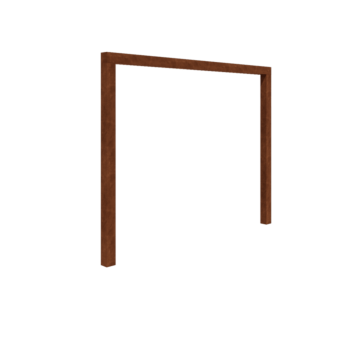 Pergola od corten čelika - Ravno - 300 x 230 cm - Bez betonskog postolja