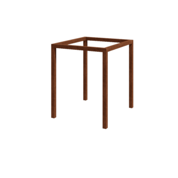 Pergola od corten čelika - Kvadrat - 224 x 200 x 230 cm - Bez betonskog postolja