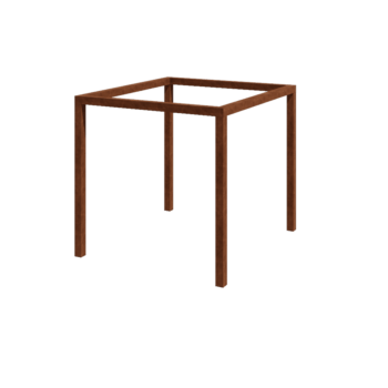Pergola od corten čelika - Kvadrat - 274 x 250 x 230 cm - Bez betonskog postolja