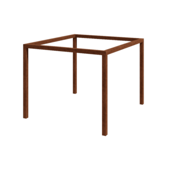 Pergola od corten čelika - Kvadrat - 324 x 300 x 230 cm - Bez betonskog postolja