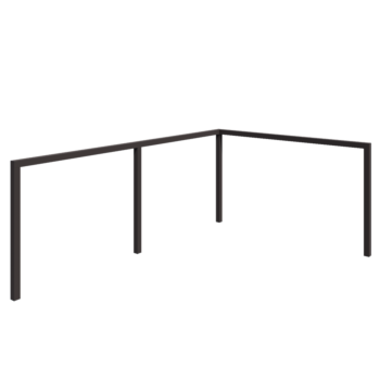 Pergola od čelika - Kut - 600 x 412 x 230 cm - Druga RAL boja - Bez betonskog postolja