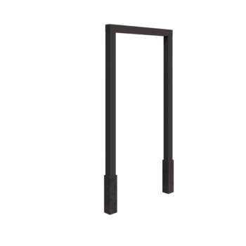 Pergola od čelika - Ravno - 200 x 230 cm - Druga RAL boja - S betonskim postoljem