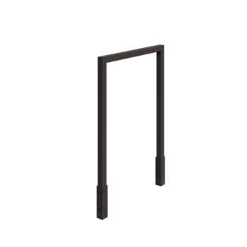 Pergola od čelika - Ravno - 200 x 230 cm - RAL7016 mat (antracit siva) - S betonskim postoljem