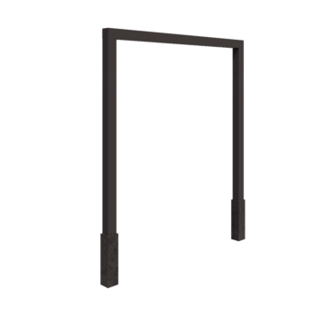 Pergola od čelika - Ravno - 250 x 230 cm - Druga RAL boja - S betonskim postoljem