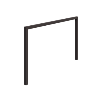 Pergola od čelika - Ravno - 400 x 230 cm - RAL7016 mat (antracit siva) - Bez betonskog postolja