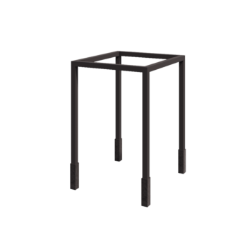 Pergola od čelika - Kvadrat - 224 x 200 x 230 cm - RAL7016 mat (antracit siva) - S betonskim postoljem