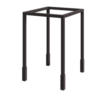 Pergola od čelika - Kvadrat - 224 x 200 x 230 cm - Druga RAL boja - S betonskim postoljem