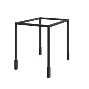 Pergola od čelika - Pravokutnik - 324 x 250 x 230 cm - RAL7016 mat (antracit siva) - S betonskim postoljem