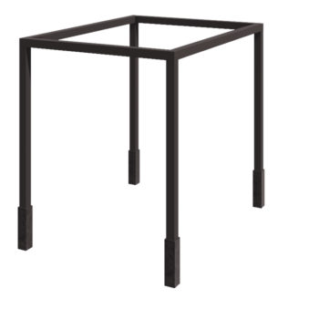 Pergola od čelika - Kvadrat - 324 x 300 x 230 cm - Druga RAL boja - S betonskim postoljem