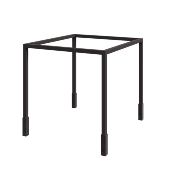Pergola od čelika - Kvadrat - 324 x 300 x 230 cm - RAL7016 mat (antracit siva) - S betonskim postoljem