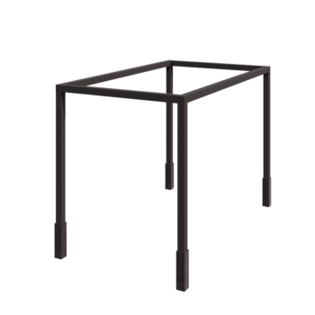 Pergola od čelika - Pravokutnik - 424 x 250 x 230 cm - RAL7016 mat (antracit siva) - S betonskim postoljem