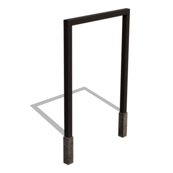 Praškasto lakirane čelična pergola ravno 200 cm