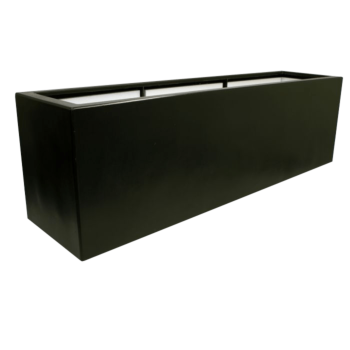 Stakloplastična tegla za cvijeće - Pravougaonik - 200 x 50 x 60 cm - RAL9010 mat (bijela) - S dnom