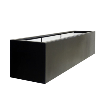Stakloplastična tegla za cvijeće - Pravougaonik - 200 x 60 x 60 cm - RAL9010 mat (bijela) - S dnom
