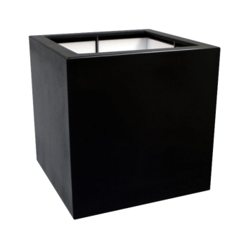 Stakloplastična tegla za cvijeće - Kvadrat - 100 x 100 x 100 cm - S dnom