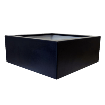 Stakloplastična tegla za cvijeće - Kvadrat - 100 x 100 x 40 cm - S dnom
