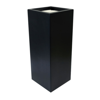 Stakloplastična tegla za cvijeće - Kvadrat - 40 x 40 x 120 cm - S dnom